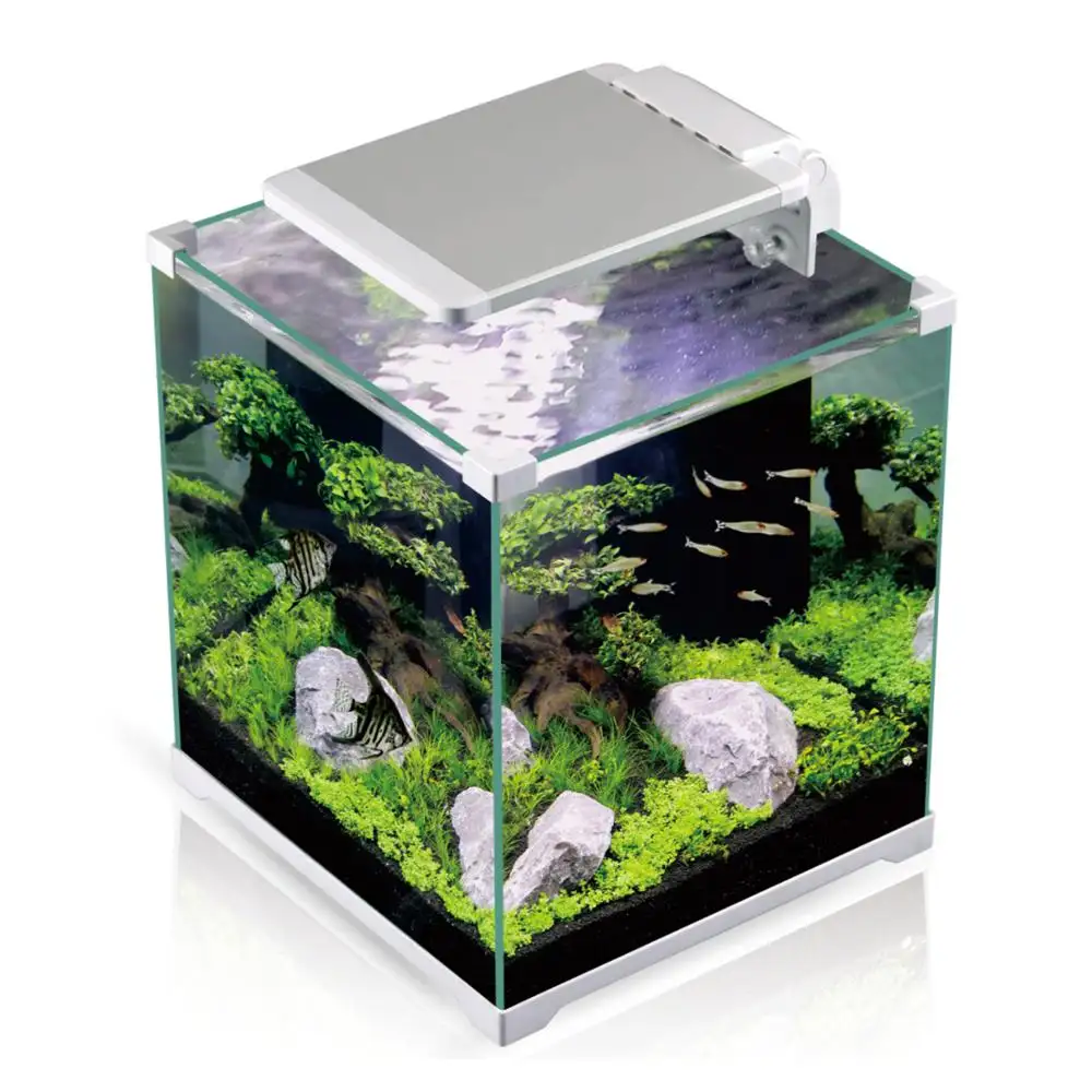 SUNSUN Wholesale HR series mini fashionable fish home with rounded corners small fish tank aquarium