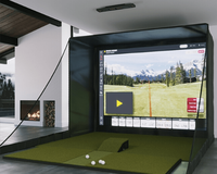 Carpa de golf Precio barato Recinto Simulador de golf Pantalla Proyección interactiva Rectangular para interior AR Juego de golf para entrenamiento