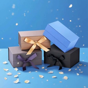 New Trend Packaging Gift <b>Magnetic</b> Closure Paper <b>Box</b> Sliding Gift Paper <b>Box</b> Folding Gift <b>Box</b> <b>Magnetic</b> For Cosmetic - Product Image 1