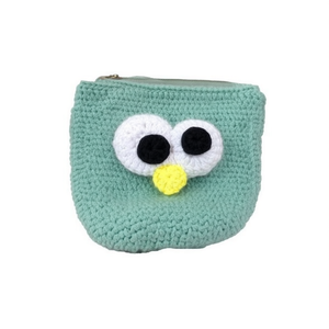 Mini borsa a tracolla con faccia di gufo all'uncinetto 13x10x7 cm per bambine, accessorio moda - Product Image 2