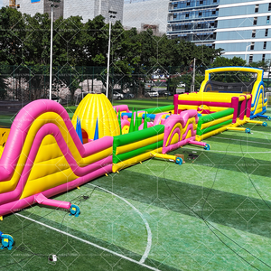 Parque temático inflable gigante personalizado Parque inflable gigante Parque infantil inflable Parque de aventuras al aire libre Carrera de obstáculos - Product Image 2