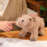 Fabricant en gros de jouets en peluche personnalisés, nouveaux hippopotames marrons super doux en coton PP