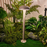Lampe de sol en forme de champignon en aluminium moulé sous pression, IP66 étanche, éclairage LED extérieur pour jardin et aménagement paysager