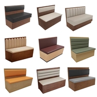 Ensemble de canapés en bois pour restaurant commercial moderne, café, hôtel, personnalisé par Senju, écologique, durable, haute densité