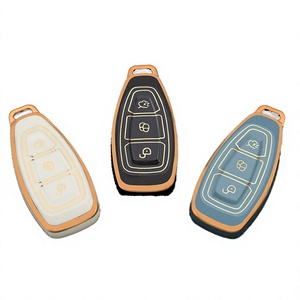 Funda Protectora de TPU Suave Premium Resistente a Arañazos para Llaves de Coche Ford Focus Explorer Kuga EcoSport Dionysia ESCORT, Llavero, <span class=keywords><strong>Bolsa</strong></span> para Llaves - Product Image 4