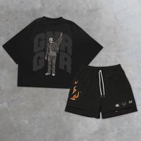 T-shirt en coton épais à manches courtes pour homme, personnalisé avec logo DTG DTF, imprimé par sublimation, écologique, vente en gros