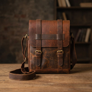 Sac à main pochette élégant en cuir véritable pour femme BS INTERNATIONAL avec fermeture éclair, broderie, logo personnalisé, soie, pierre, léopard - Product Image 5