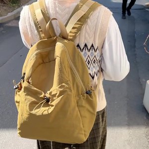 Sac à dos en toile imperméable de haute qualité pour filles, version coréenne, idéal pour les voyages, l'université et l'école, sac à dos en nylon imperméable - Product Image 2