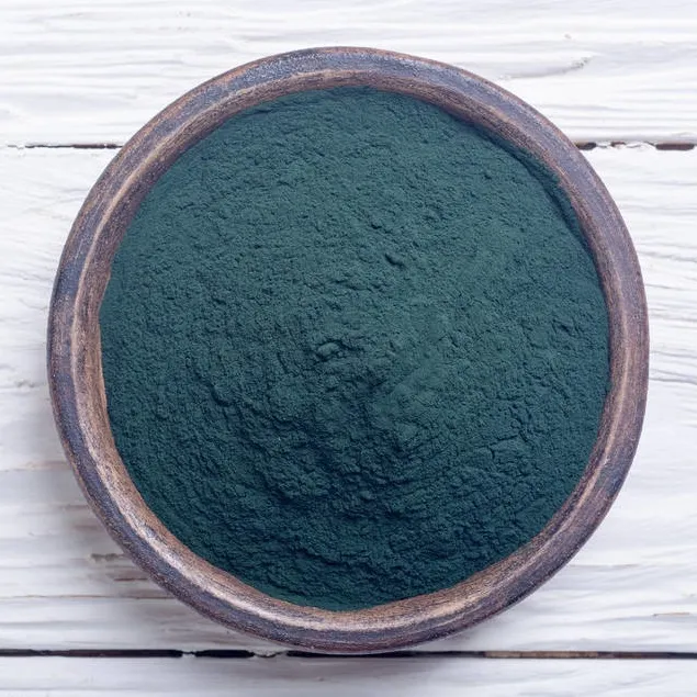 Haute protéine 60-65% couleur verte Darg 100% poudre de spiruline pure pour la nourriture des poissons