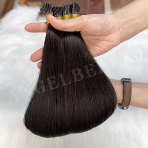 Extensions de cheveux I-Tip en cheveux humains naturels, 22 pouces 100g, invisibles pour fêtes <span class=keywords><strong>et</strong></span> mariages, noires, I-Tip doux, pour femmes - Product Image 3