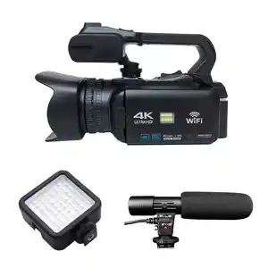 Chuyên nghiệp máy quay 60fps 4k 16X máy ảnh kỹ thuật số IR Night Vision vlog video nhiếp ảnh kỹ thuật số Video Camera cho dòng sống