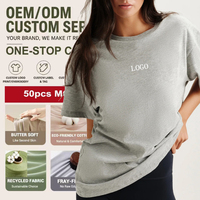 T-shirt Femme Personnalisé avec Logo Col Rond Sans Manches Coupe Ample Respirant Anti-Transpiration Décontracté Fitness