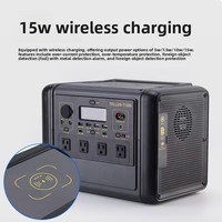 Station d'alimentation portable solaire 220V 1200W pour la maison, le camping en plein air, à onde sinusoïdale pure, avec batterie au lithium LiFePO4 rechargeable