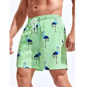 Shorts de Baño de Verano de Alta Calidad para Hombre, Conjunto de 2 Piezas con Logotipo Estampado, Tejido 100% Algodón - Product Image 5