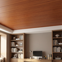 Plaques de plafond en PVC insonorisées et écologiques pour décoration intérieure, taille personnalisable, résistantes à l'humidité, panneaux de plafond en PVC 4x8