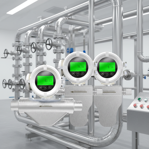 เครื่องวัดการไหลแบบคอริโอลิส RKS สแตนเลสสตีล เซ็นเซอร์วัดการไหลแบบมวล สำหรับก๊าซธรรมชาติ/น้ำ/น้ำมัน รองรับอุณหภูมิหลากหลาย  รับผลิตแบบ OEM - Product Image 4