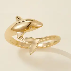 Custom Casted Silver Animal Rings 925 Sterling Silver 18k Gold Plated Jewelry Ring Wholesale Lots