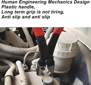 CIHOO Zpana Alicates para Abrazaderas de Mangueras de Coche de Acero Aleado Rojo y Negro Tipo <span class=keywords><strong>Clic</strong></span>-R, Herramienta de Reparación Automotriz de Alta Resistencia para Extracción de Clips de Guardapolvo CV - Product Image 6