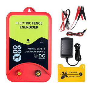 Électrificateur de clôture électrique pour bétail, jardin, bovins, animaux de compagnie, kit de chargeur de clôture électrique pour ferme - Product Image 1