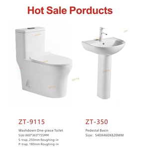 WC à prix avantageux, sanitaires de salle de bain, toilette occidentale monobloc avec lavabo intégré - Product Image 6