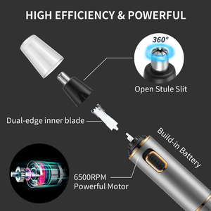 เครื่องโกนหนวด mry MINI 3 in 1แบบชาร์จไฟได้เครื่องโกนหนวดเคราเครื่องเล็มขนจมูกแบบมืออาชีพไร้สายเครื่องเล็มขนหูและจมูกสำหรับผู้ชาย - Product Image 6