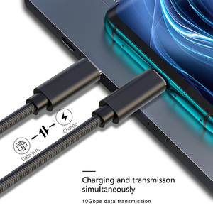 สาย USB C to USB C 100W PD รองรับการส่งข้อมูล 10Gbps USB 3.1 Gen 2 ภาพ 4K 60Hz ชาร์จเร็ว 5A พร้อม E-marker สายถักไนลอน สำหรับ MacBook iPad Pro - Product Image 3