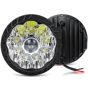 Phare de travail et antibrouillard pour voiture, 5 et 7 pouces, 35W, avec lentille, éclairage blanc, puce 5252, 9-80V, en aluminium - Product Image 4