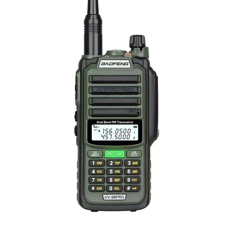 2024 yeni varış uv-98 pro baofeng iki yönlü telsiz 10w uzun mesafe IP67 dual band kablosuz bf radyo uv 98 pro walkie talkie