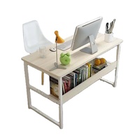 Bureau d'ordinateur simple et économique, bureau d'étude moderne pour chambre à coucher, table d'apprentissage pour étudiants, à un ou deux niveaux