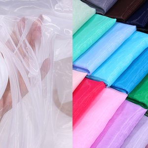 <span class=keywords><strong>Tissu</strong></span> Organza Léger Haute Densité à Fil Crypté, <span class=keywords><strong>Tissu</strong></span> Tendance et Élégant pour Robe de Mariée, Décoration de Jupe pour Filles et Garçons - Product Image 6