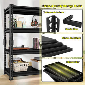 מדפי תצוגה בהתאמה אישית, מדפי אחסון בינוניים, מדפי אחסון למחסן, מדפי פלדה, מדפי אחסון מתכת, מדפי משטחים - Product Image 5