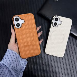 Funda de teléfono de cuero de punto de negocios para <span class=keywords><strong>iPhone</strong></span> 16 15 14 13 <span class=keywords><strong>Pro</strong></span> Max <span class=keywords><strong>11</strong></span> 12 Plus imán fuerte <span class=keywords><strong>Sim</strong></span> almacenamiento funda protectora a prueba de golpes - Product Image 4