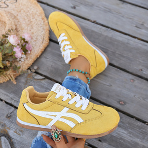 Zapatillas de entrenamiento retro de ante alemán para mujer, novedad de primavera, versátiles, transpirables, ligeras, deportivas informales, de skate, muy recomendables. - Product Image 3