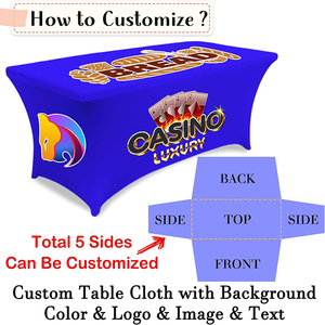 Offre Spéciale Spandex Stretch High Top et Banquets Tissu moderne Style Reador Nappe rectangulaire ajustée en gros - Product Image 5