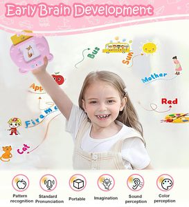 Tarjetas Didácticas Interactivas para Niños Pequeños - Juguetes Educativos y Sensoriales, 510 Palabras Visuales, Diseño de Oso, Plástico, Regalo para Niños y Niñas - Product Image 3