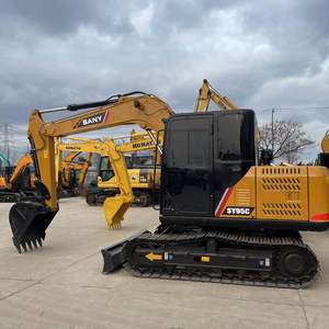 New 2023 <b>Model</b> Used Sany SY95C 9ton Excavator Crawler Digger High Performance Hydraulic System 55kW <b>Engine</b> Ready Ship - Product Image 1