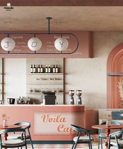 ออกแบบร้านกาแฟสุดเก๋พร้อมเคาน์เตอร์ LED แบบกำหนดเอง |   โซลูชั่นตกแต่งภายในแบบครบวงจรทันสมัย เคาน์เตอร์บาร์กาแฟเชิงพาณิชย์ - Product Image 5