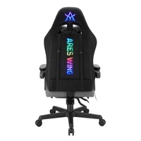 Chaise de jeu en tissu confortable avec éclairage CH09-6 RVB Chaise d'ordinateur ergonomique inclinable