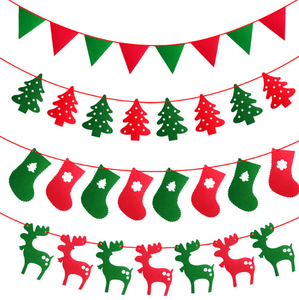 Vente directe d'usine Bannière de Noël en feutre de haute qualité pour l'utilisation de décor de festival à la maison - Product Image 1