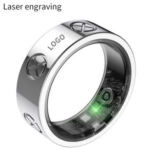 Bague connectée en acier pour Android, surveillance de la fréquence cardiaque, du sommeil et de la température, podomètre, compteur de calories, tracker d'activité, écran tactile, étanche IP68 - Product Image 3