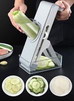 Salad Master Uiensnijder Multifunctionele Veilige Mandoline Snijder Voedselafwateringmand Commerciële Handmatige Groentesnijder