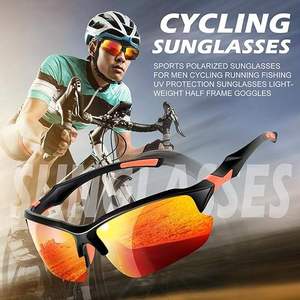 Lunettes de soleil polarisées pour hommes, pour le cyclisme en plein air, UV400, photochromiques, pour la pêche, lunettes de protection solaire, logo personnalisé - Product Image 5