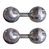 Logo personnalisé de haute qualité 40kg-115KG ensemble d'haltères ronds en fonte noir pour salle de sport ou entraînement à domicile haltères de cirque