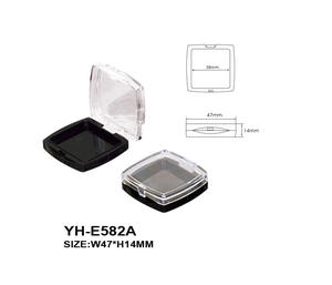 Étui vide avec couvercle transparent pour ombre à paupières unique - Product Image 1