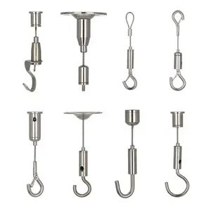 Nickel Plated Suspension Wire Rope Fittings For Lighting Hanging