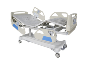 Lit <span class=keywords><strong>médical</strong></span> électrique pour soins intensifs avec cadre en acier laminé à froid, système de pesée et contrôleur LCD pour infirmière, position d'examen et de choc RCP - Product Image 4
