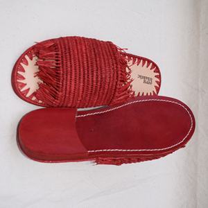 Sandalias Elegantes de Moda Slip-On de Rafia para Exteriores - Product Image 1