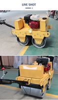 Compacteur vibrant manuel MAXMACH INERY de 1 et 3 tonnes, micro-compacteur autoporté pour routes