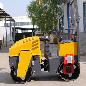 Rouleau compresseur routier mini tandem à haut rendement quotidien, faible bruit et économie d'énergie, radiateur, rouleau compresseur à tambour unique - Product Image 4