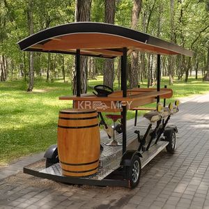 Bicicleta de Fiesta con Pedales de Cuatro Ruedas para 13 Personas, de Alquiler para Navidad, Usada, Fabricada por Beer Party Bike - Product Image 5